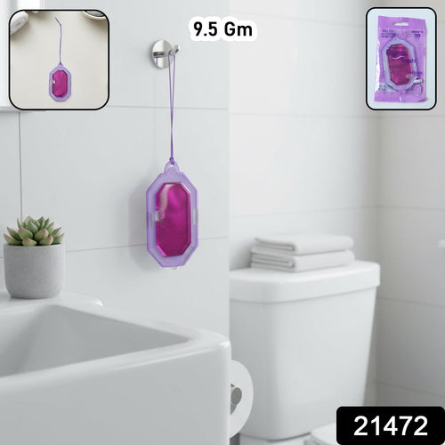 Lavender bathroom hanging gel air freshener in bathroom