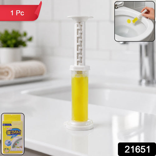 Pack of toilet bowl gel cleaner with flower design
