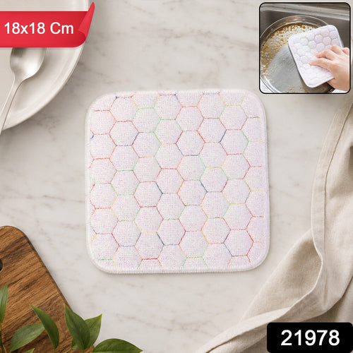 Pack of durable kitchen scrub pads