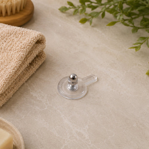 Transparent nail-free wall hook suitable for hanging keys and towels