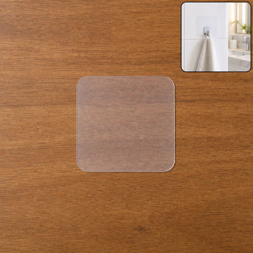 Transparent nano adhesive gel wall sticker pad holding light items securely
