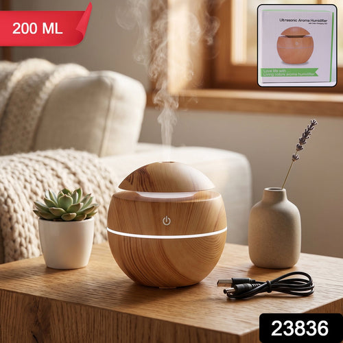 Stylish wood grain essential oil diffuser pack