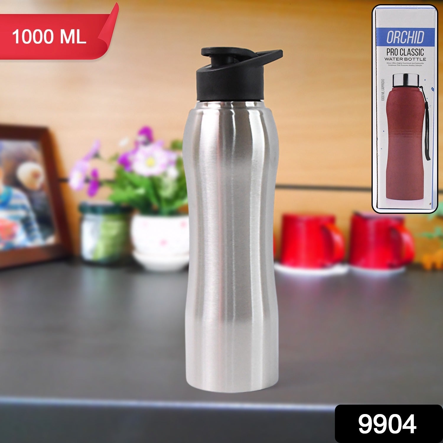 Aqua Vault stainless steel insulated water bottle with sleek design