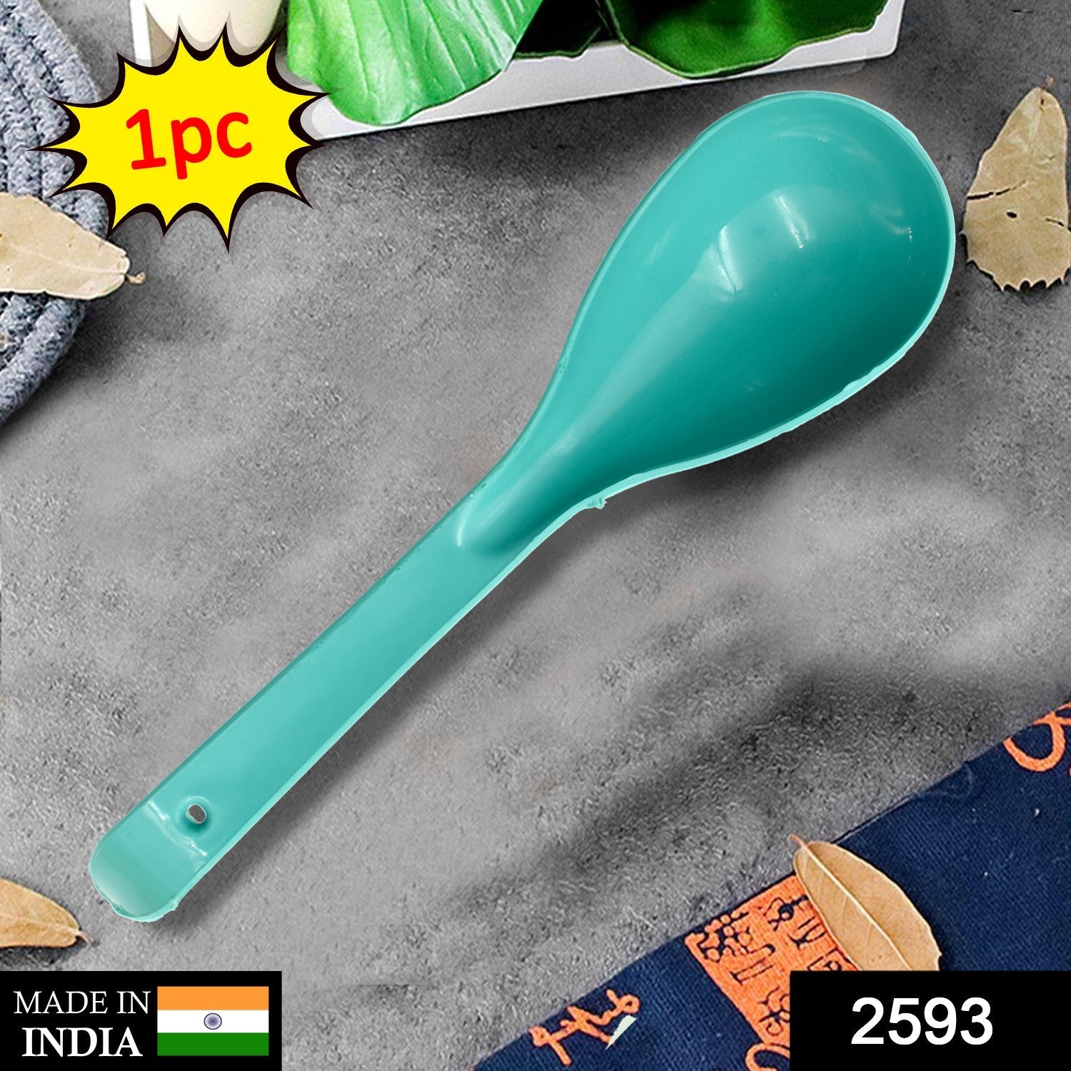 Multiple BPA-free plastic serving spoons displayed together, highlighting their uniform design and utility.
