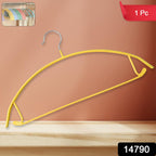 Multipurpose metal clothes hanger for shirts and garments