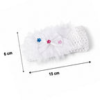 Cute Soft Elastic Floral Baby Headband Stylish Stretchable Hair Band (1 Pc)