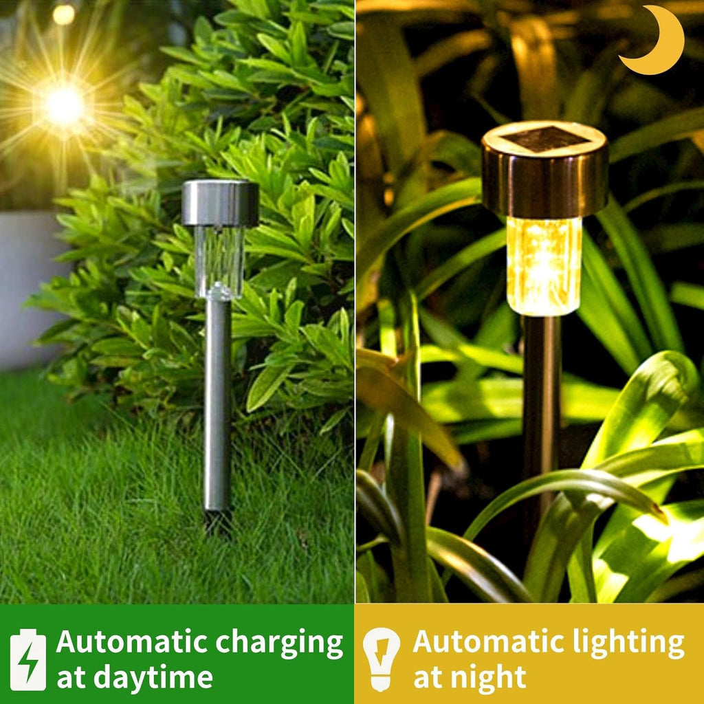 Solar Lawn Lamp Set Of 12 Pc