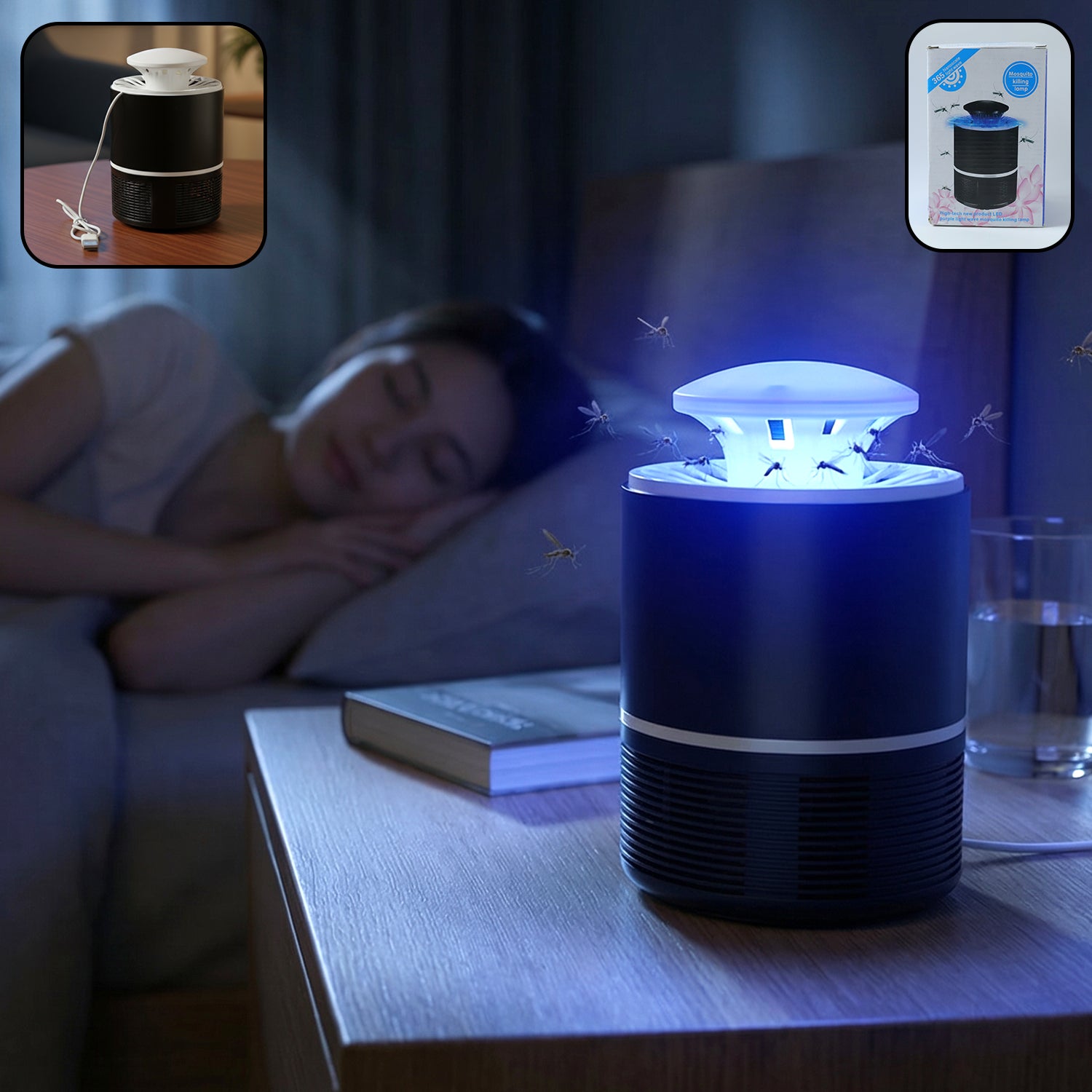 Usb Powered Uv Mosquito Killer Lamp (1 Pc)