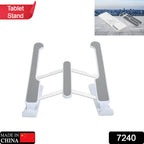 7240 Adjustable Laptop Stand Holder With Built-in Foldable Legs And High Quality Fibre