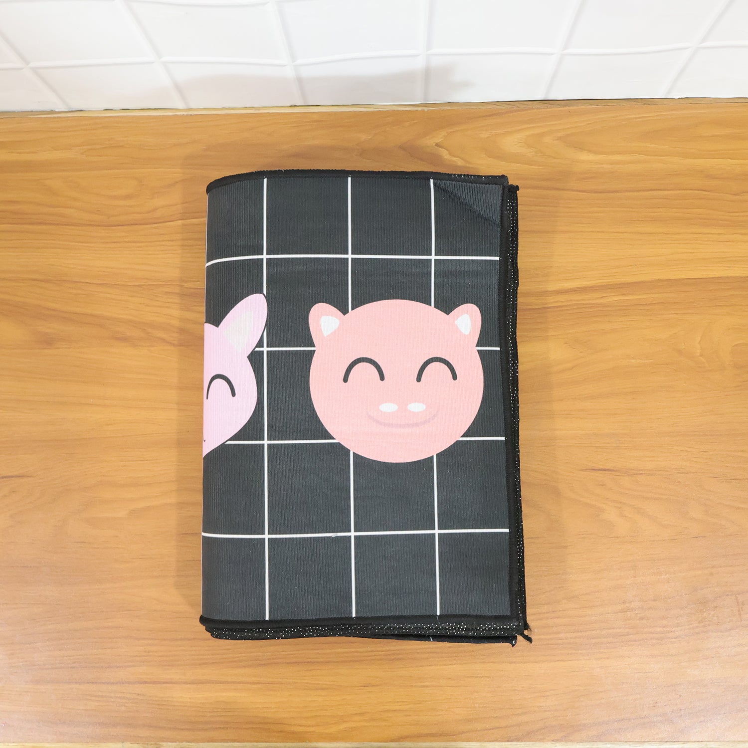 Printed Anti Slip Floor Mat Set (2 Pc 115x40 + 58x40 Cm)