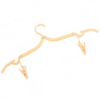 Folding Hanger With Clips For Clothes Adjustable Hanger (1 Pc)