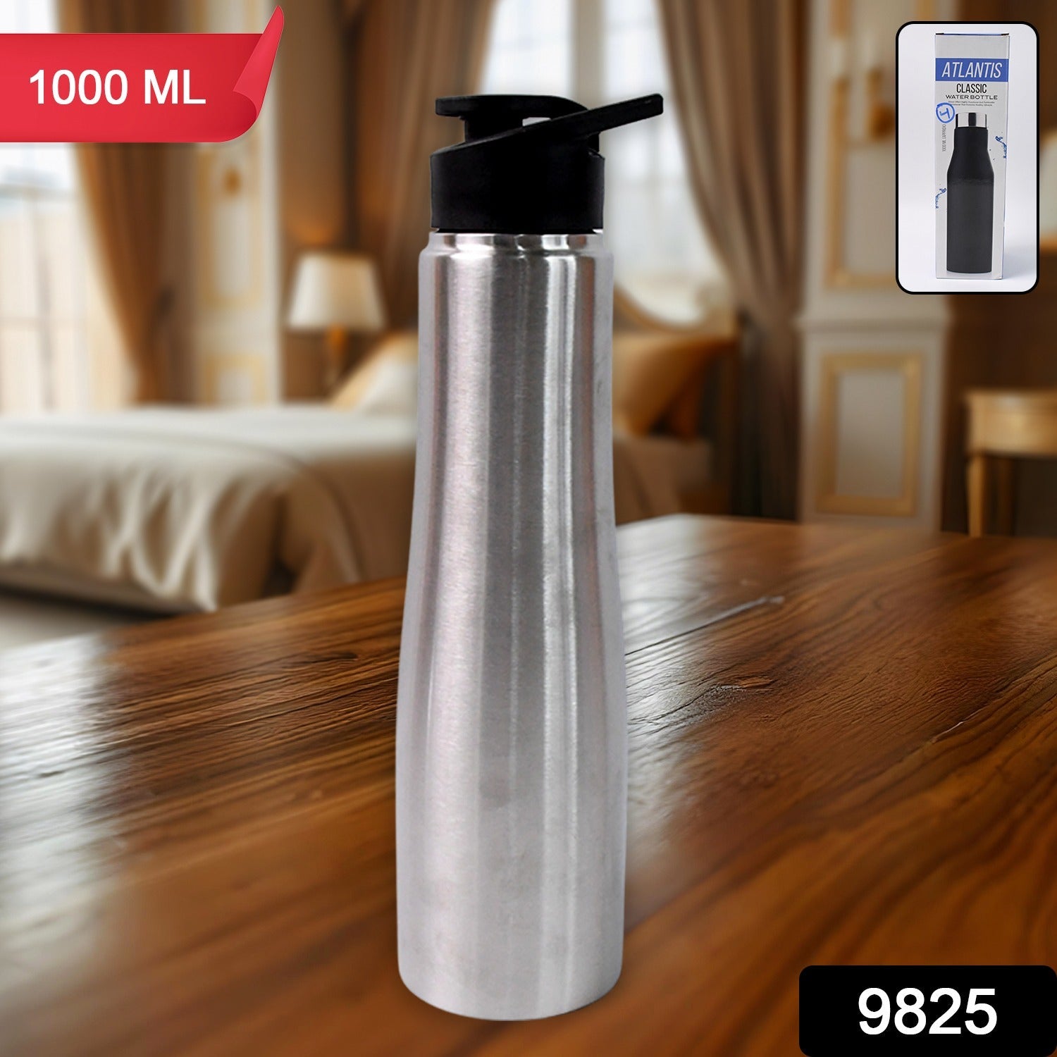 Outdoor use of stainless steel double wall vacuum-insulated water bottle