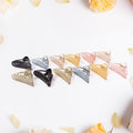 Triangle Shape Mix Color Plastic Hair Claw Clip  12 Pc Durable Grip For Women And Girls