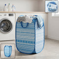 Foldable Laundry Basket Fabric Mesh Clothes Hamper Storage Bag (1 Pc52x30x30cm)