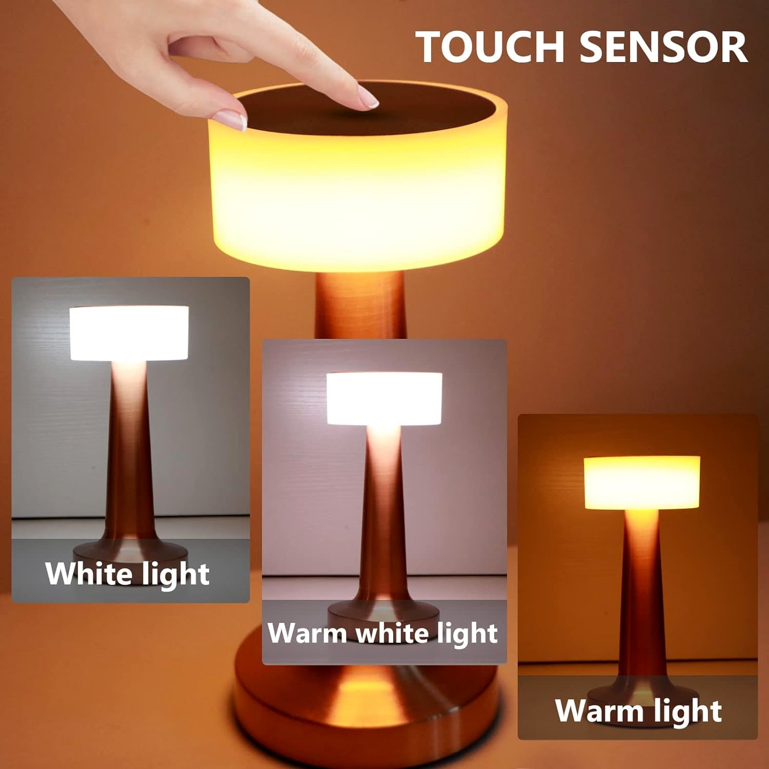 Close-up of the portable LED lamp's non-slip silicone base.