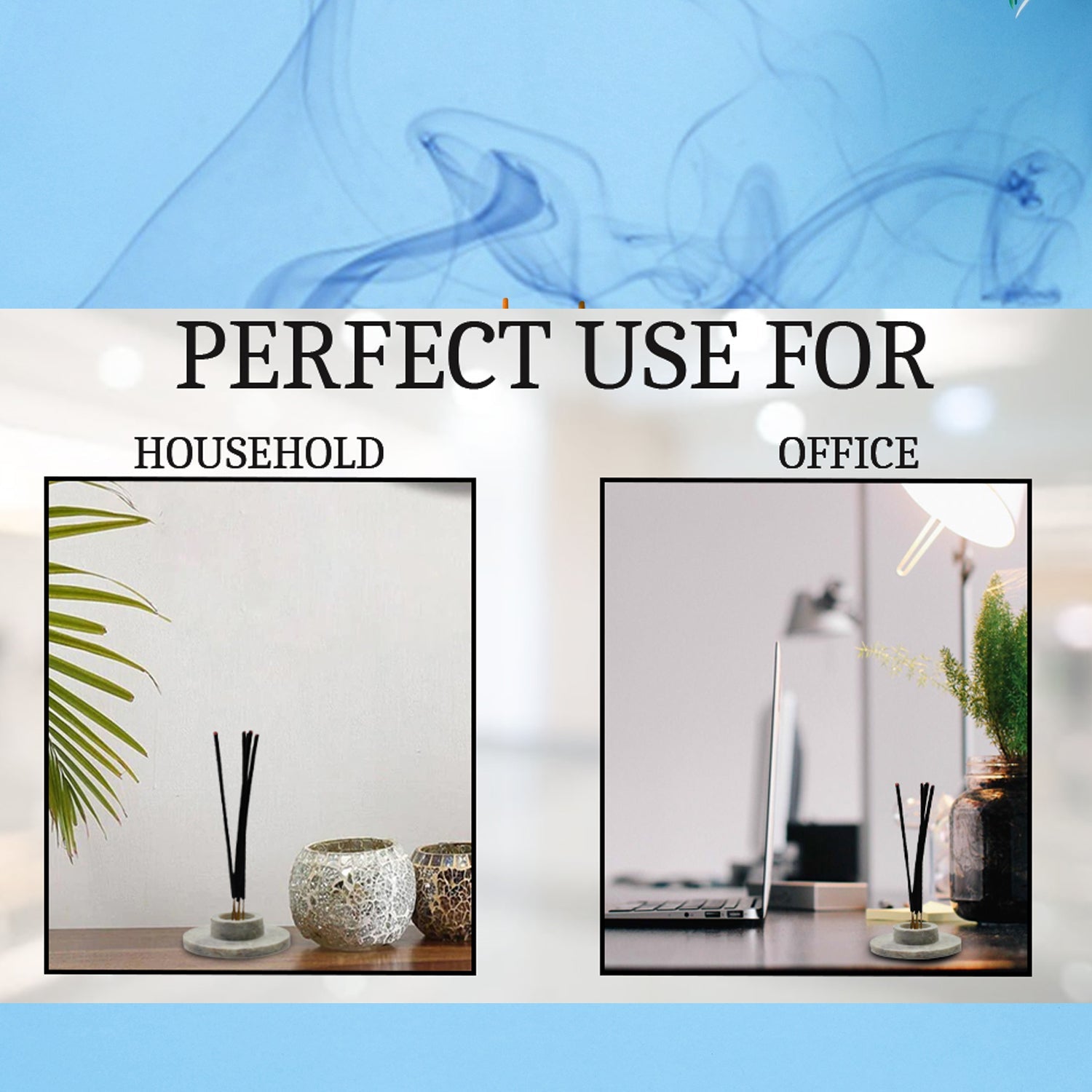 Burning Herbal Mosquito Agarbatti stick, effectively repelling insects with minimal smoke.