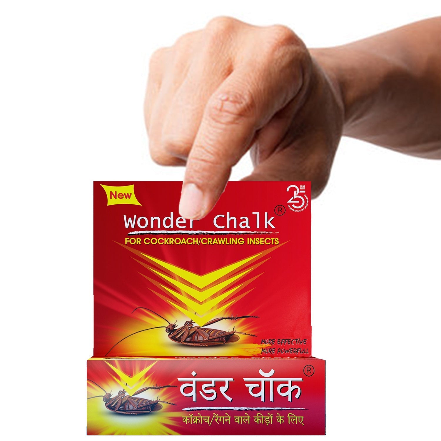 Front view of the Grow Vanta Cockroach Repellent Chalk packaging.