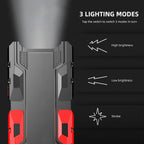 Rechargeable Mini Led Flashlight With Power Bank 3 Modes (1 Pc)