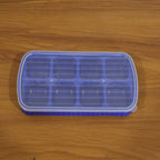 Multipurpose Square Ice Cube Tray With Lid (1 Pc 17x9 Cm 8 Grid)