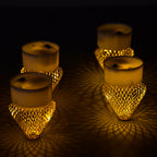 6551 12pcs Flameless And Smokeless Decorative Candles Acrylic Led Tea Light Candle For Gifting House Light For Balcony Room Birthday Christmas Festival Events Decor Candles (12 Pieces)