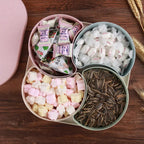 7151 Candy Box Large Capacity Space-saving Compartment Design Creative Divided Food Fruit Plate For Living Roomfruit_candy_box_4comp