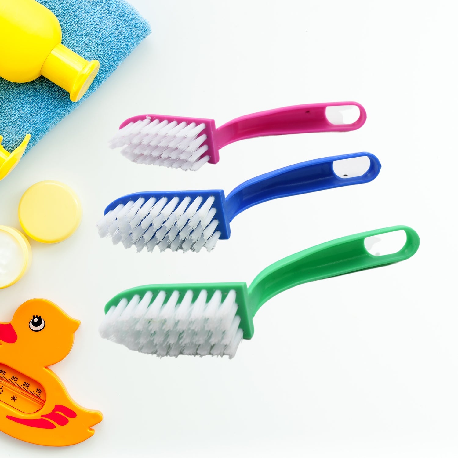 Velvet Wipe multi-purpose kitchen cleaning brush set for diverse tasks.