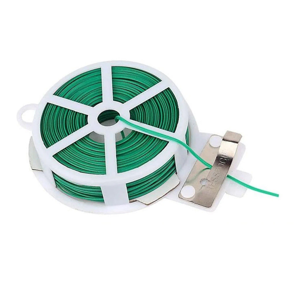 Reusable Green Twist Tie Roll (50 Meter Length)