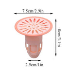 7968 Deodorant Floor Drain Core Silicone Drain Stopper Insectproof Anti-odor Hair Trap Plug Trap For Kitchen Bathroom Toilet