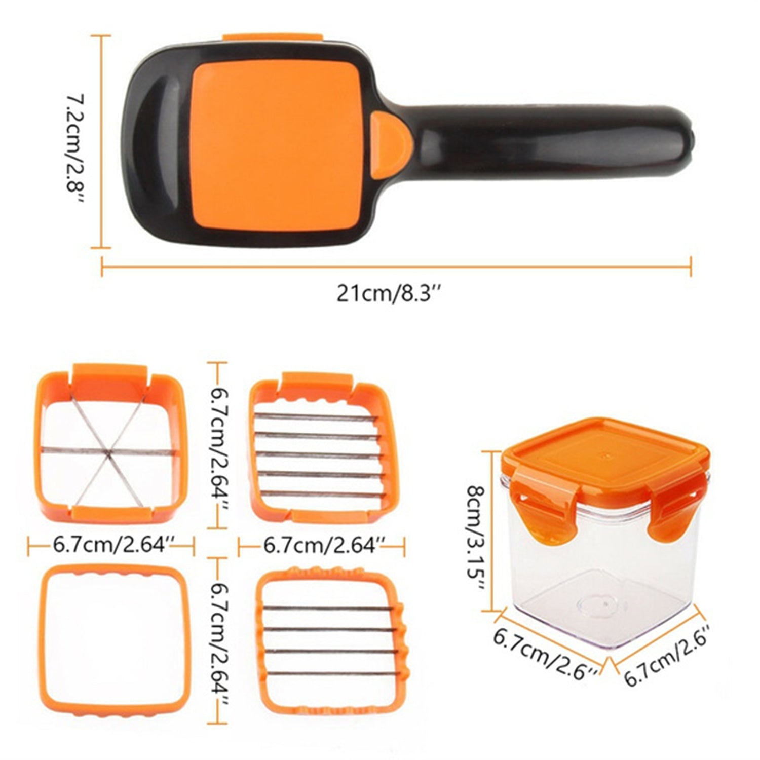 Ergonomic 5-in-1 kitchen slicer designed for daily cooking needs and comfort.