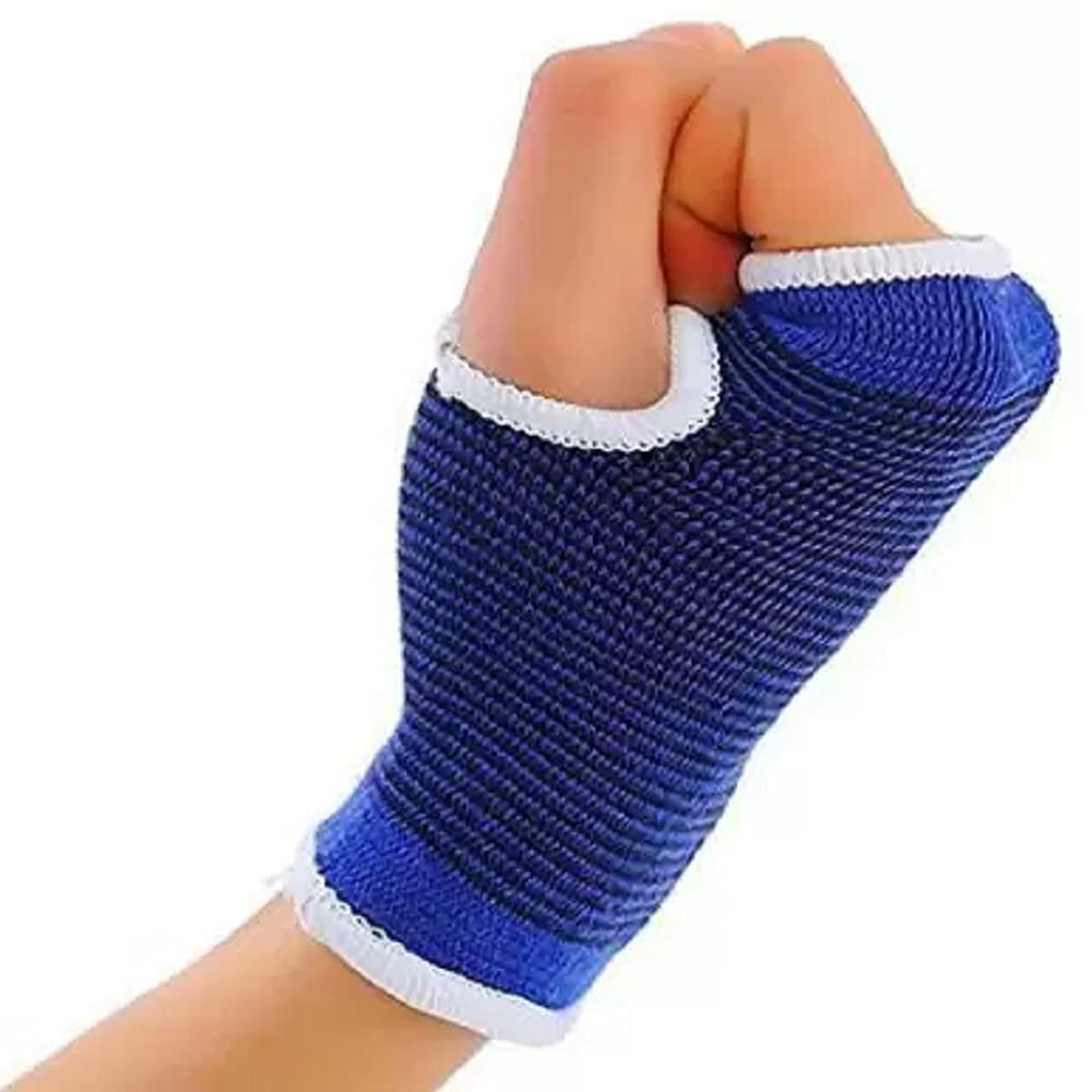 Palm Support Glove in action, offering enhanced hand grip during sports activity.