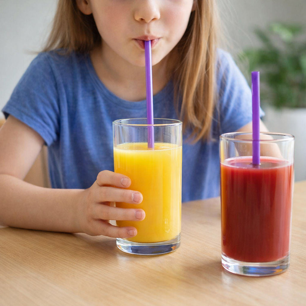 Reusable Plastic Drinking Straws Pack Of 10