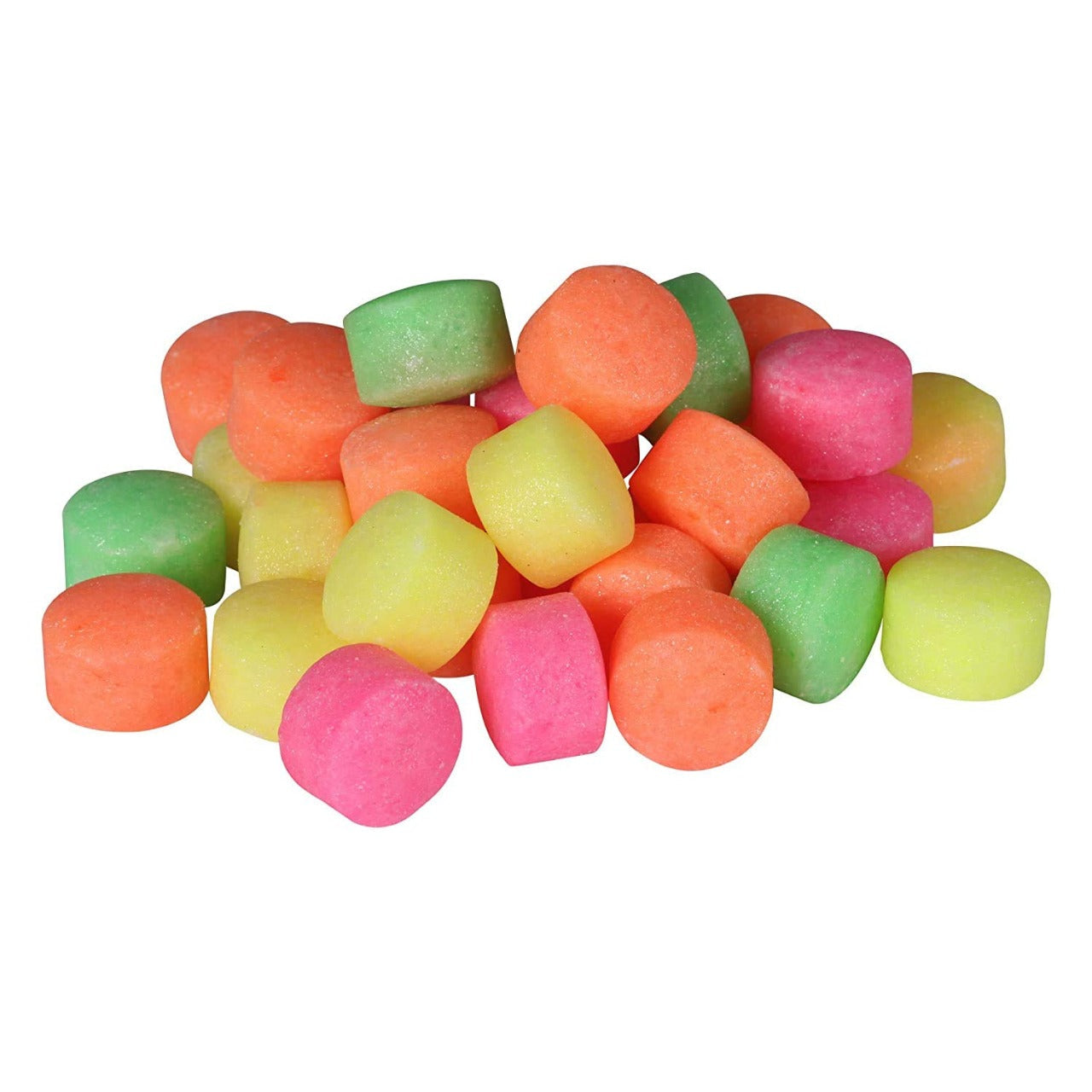 Pile of vibrant multicolour Naphthalene Balls, perfect for wardrobe freshening.