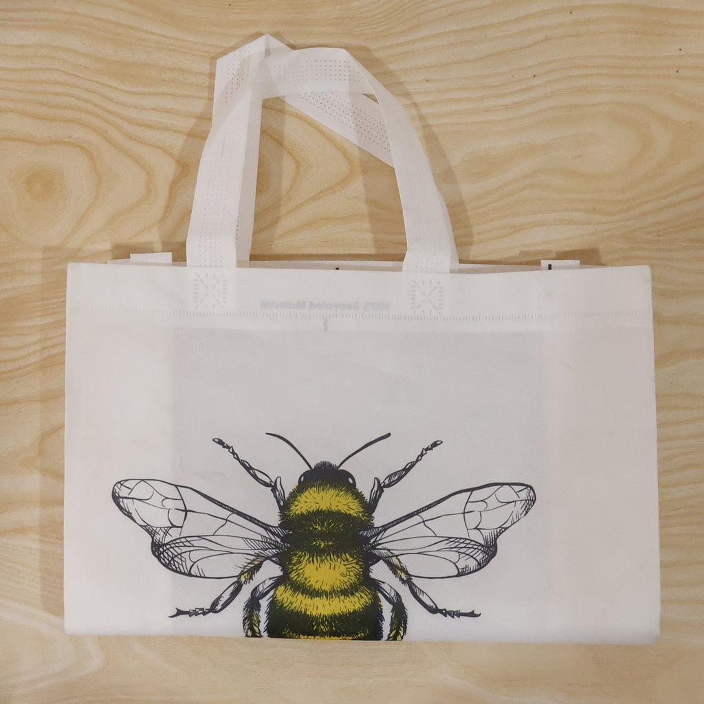 Multipurpose Carry Hand Bag With Bee Print (1 Pc)