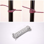 9059 10 Meter Heavy Duty Laundry Drying Clothesline Rope Portable Travel Nylon Cord Sturdy Clothes Line For Outdoor Camping Indoor Crafting Art Projects