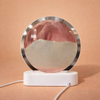 Round Sand Art LED Table Lamp Decorative Night Light (Color may vary)