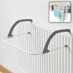 0333 Metal Steel Folding Drying Rack For Clothes Balcony Laundry Hanger For Small Clothes Drying Hanger Metal Clothes Drying Stand Socks And Plant Storage Holder Outdoor  Indoor Clothes-towel Drying Rack Hanging On The Door Bathroom
