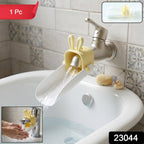 Kids sink water extender attachable to bathroom tap