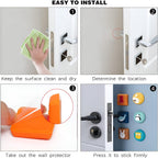 Cute Cartoon  Fruit Design Wall Door Stopper Bumper  (1 Pc Mix Design)