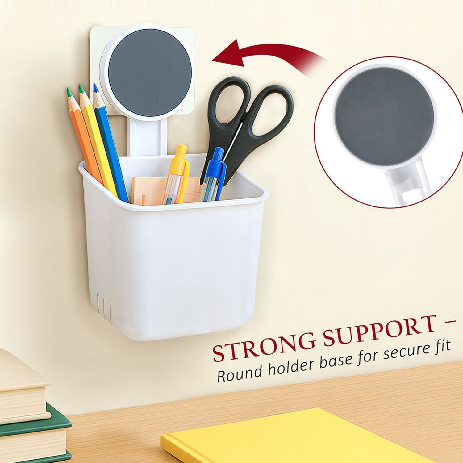 Wall-mounted Toothbrush  Bathroom Storage Organizer (1 Pc)