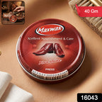 Maxwax Brown Shoe Polish Cream (1 Pc 40 Gm)