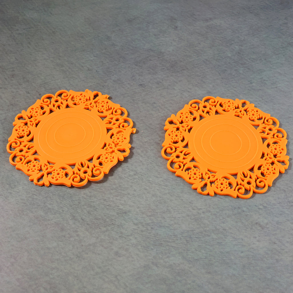 Heat-resistant Decorative Hot Mat  Cup Coaster Set (10 Cm 2 Pc Set)