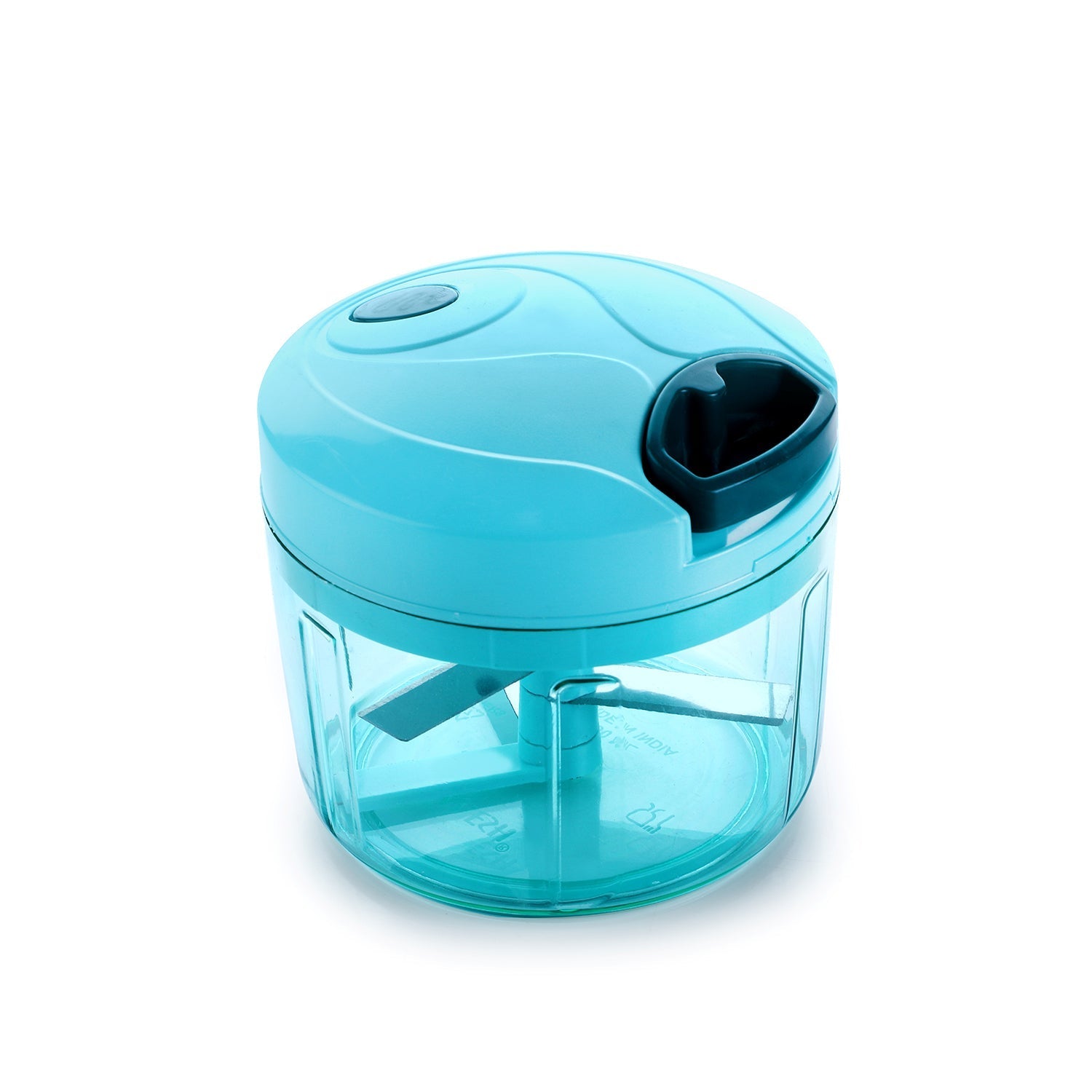 Ganesh manual food processor demonstrating easy vegetable chopping.