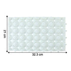 Anti-slip Bathroom Massage Mat With Suction Cups (33  21 Cm  4 Pc)