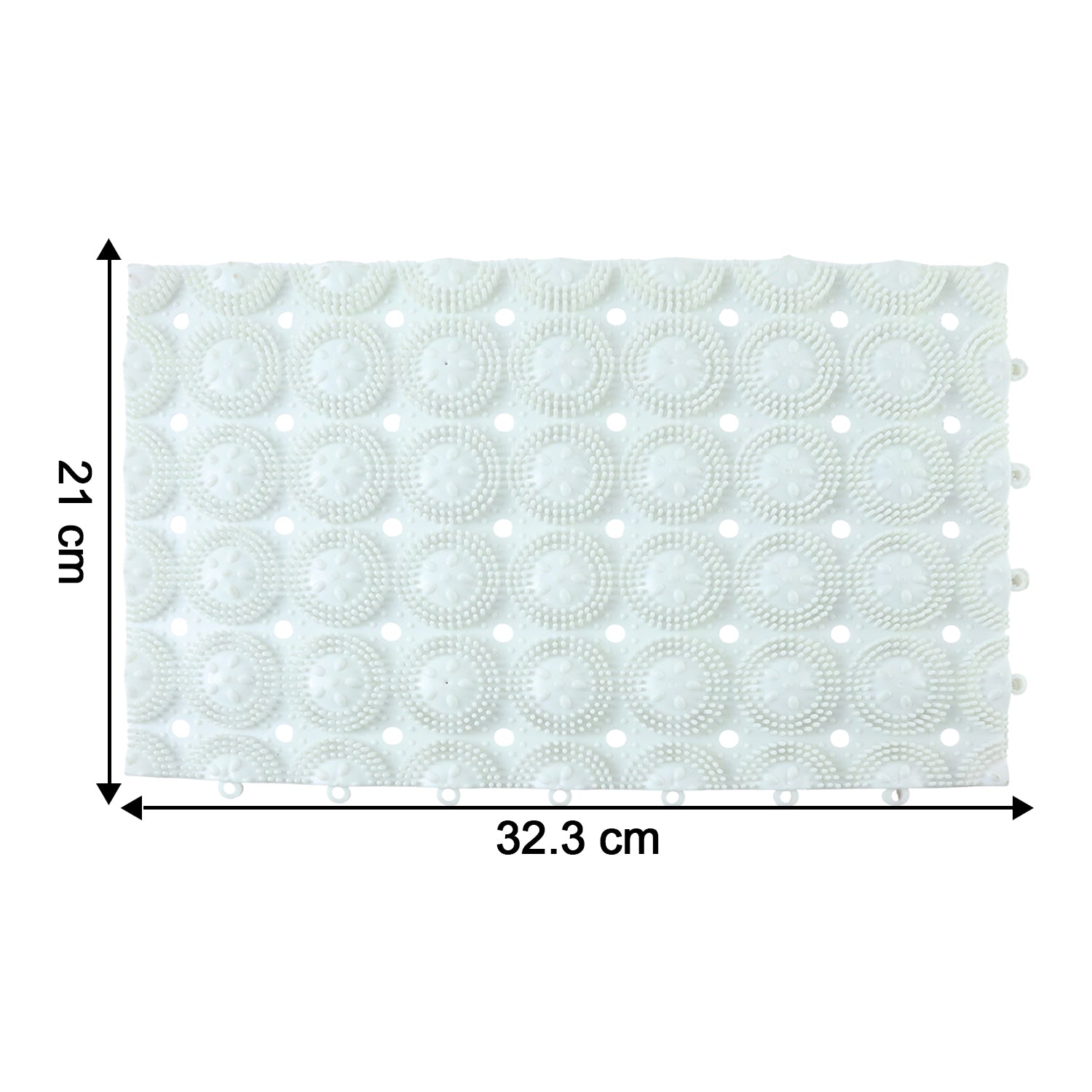 Anti-slip Bathroom Massage Mat With Suction Cups (33  21 Cm  4 Pc)