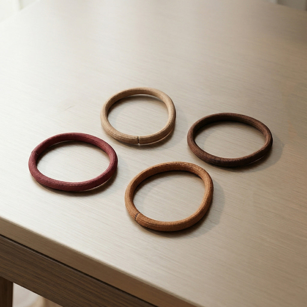 Soft Elastic Hair Bands For Women  Girls 40 Pc Mix Color