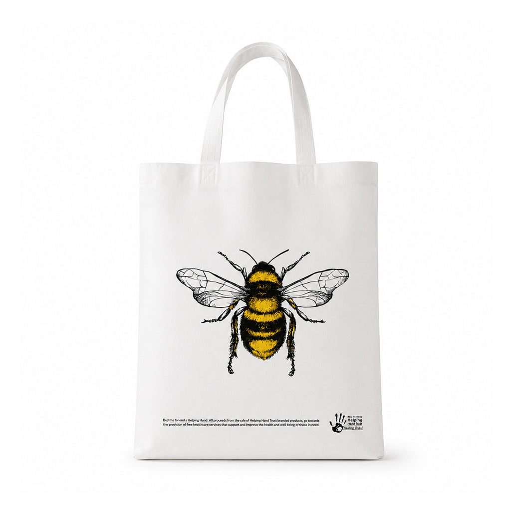 Multipurpose Carry Hand Bag With Bee Print (1 Pc)