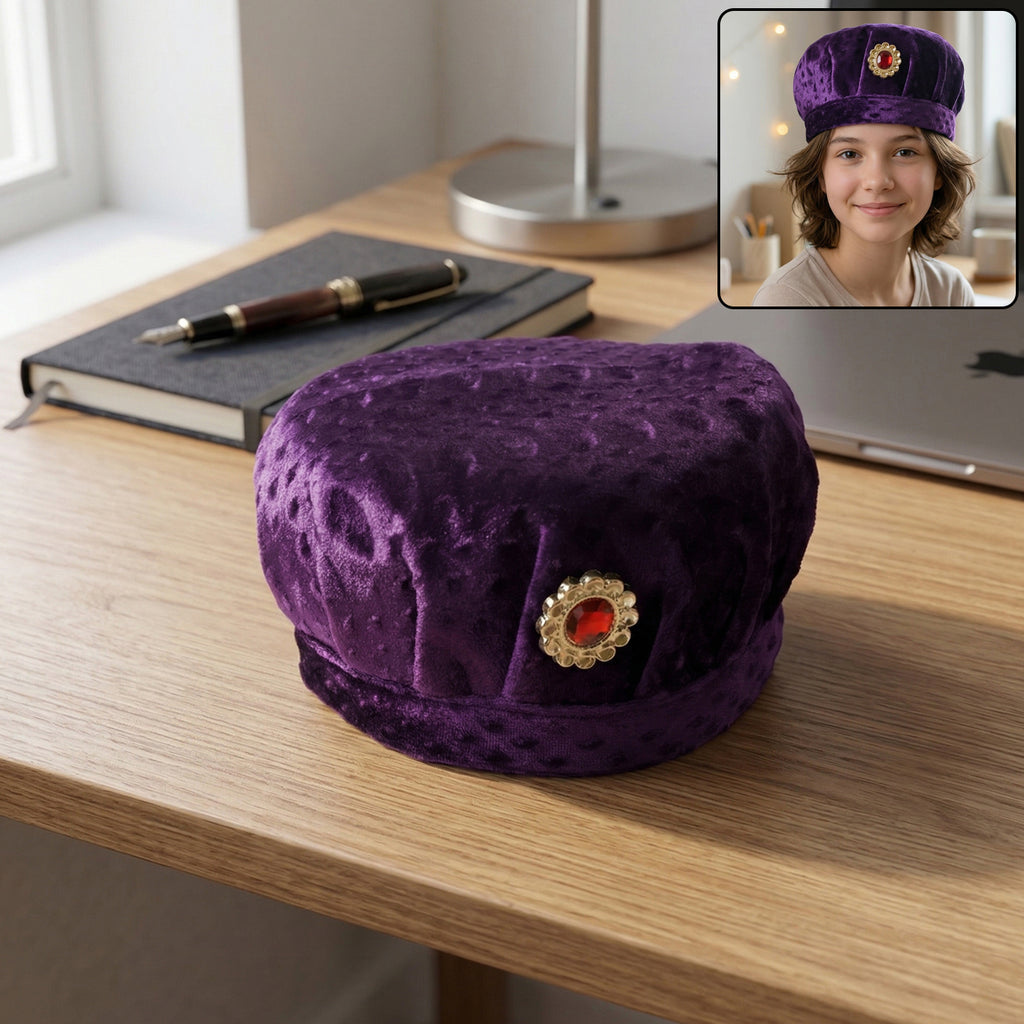 Premium Traditional Style Soft Velvet Cap (1 Pc)
