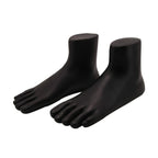 Premium Black Foot Mannequin Display Stand (1 Pair)