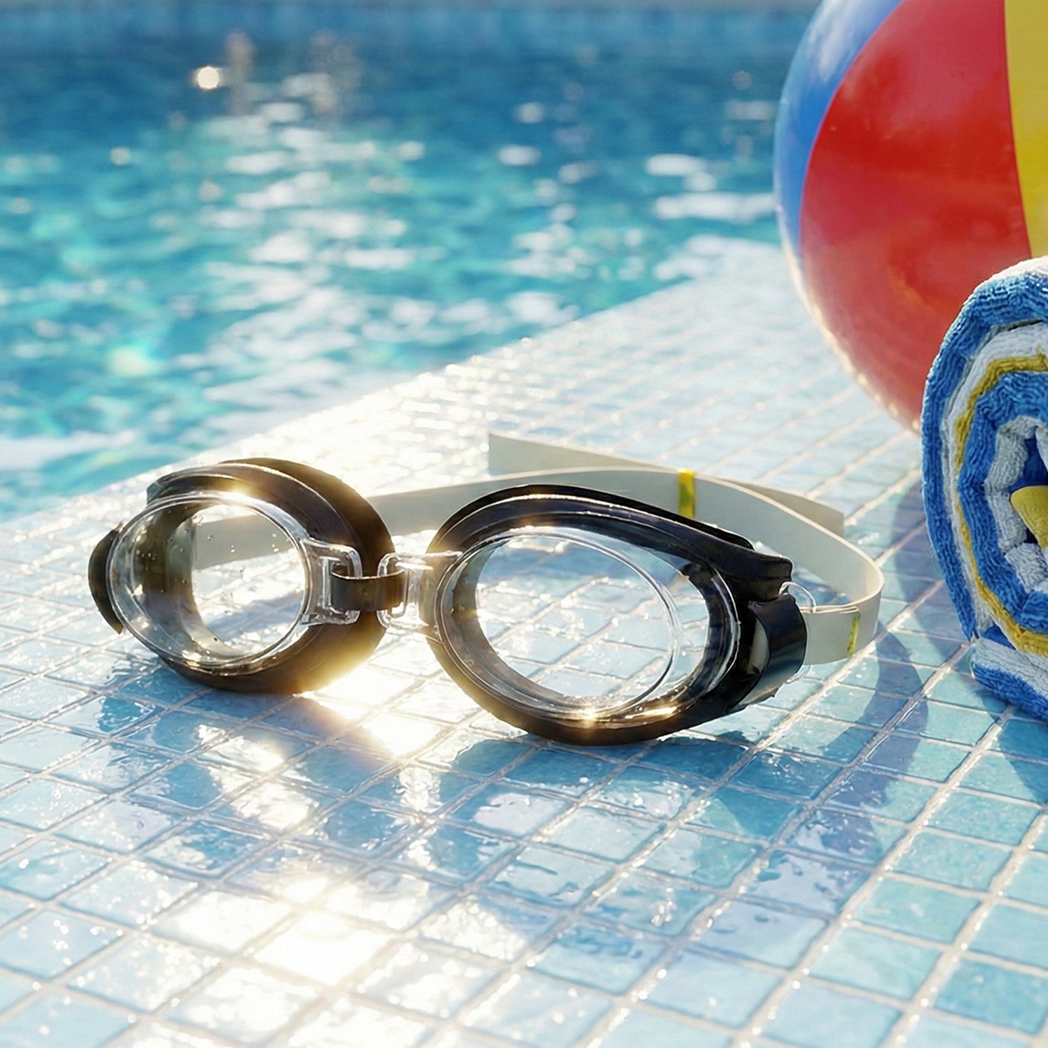 Uv Protection Swimming Goggles (1 Pc)