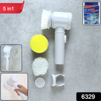 B Grade 5 In 1 Electric Cleaning Spin Brush With Multiple Replaceable Heads